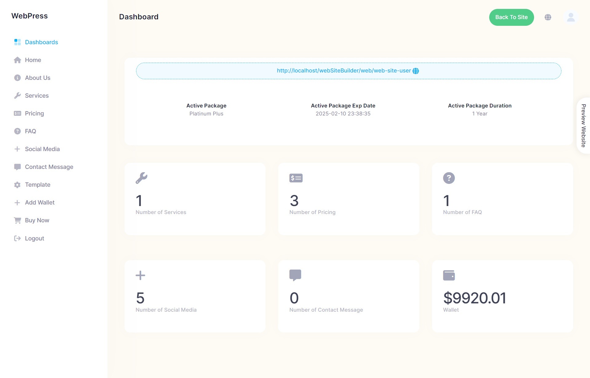 dashboard